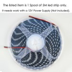 12V SMD5050 Black LED Strip 300LED/5M IP65 Waterproofing