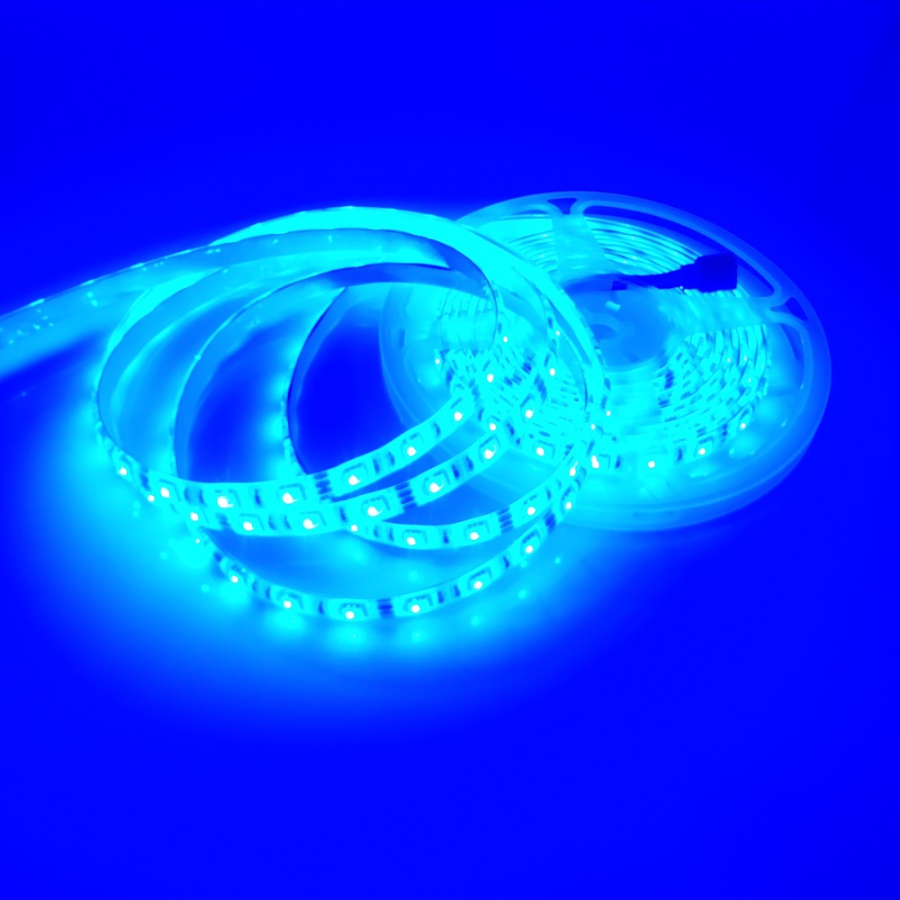 Black/White Strip 12V 5050 RGB 7-Color Changing LED Strip IP65 Waterproof