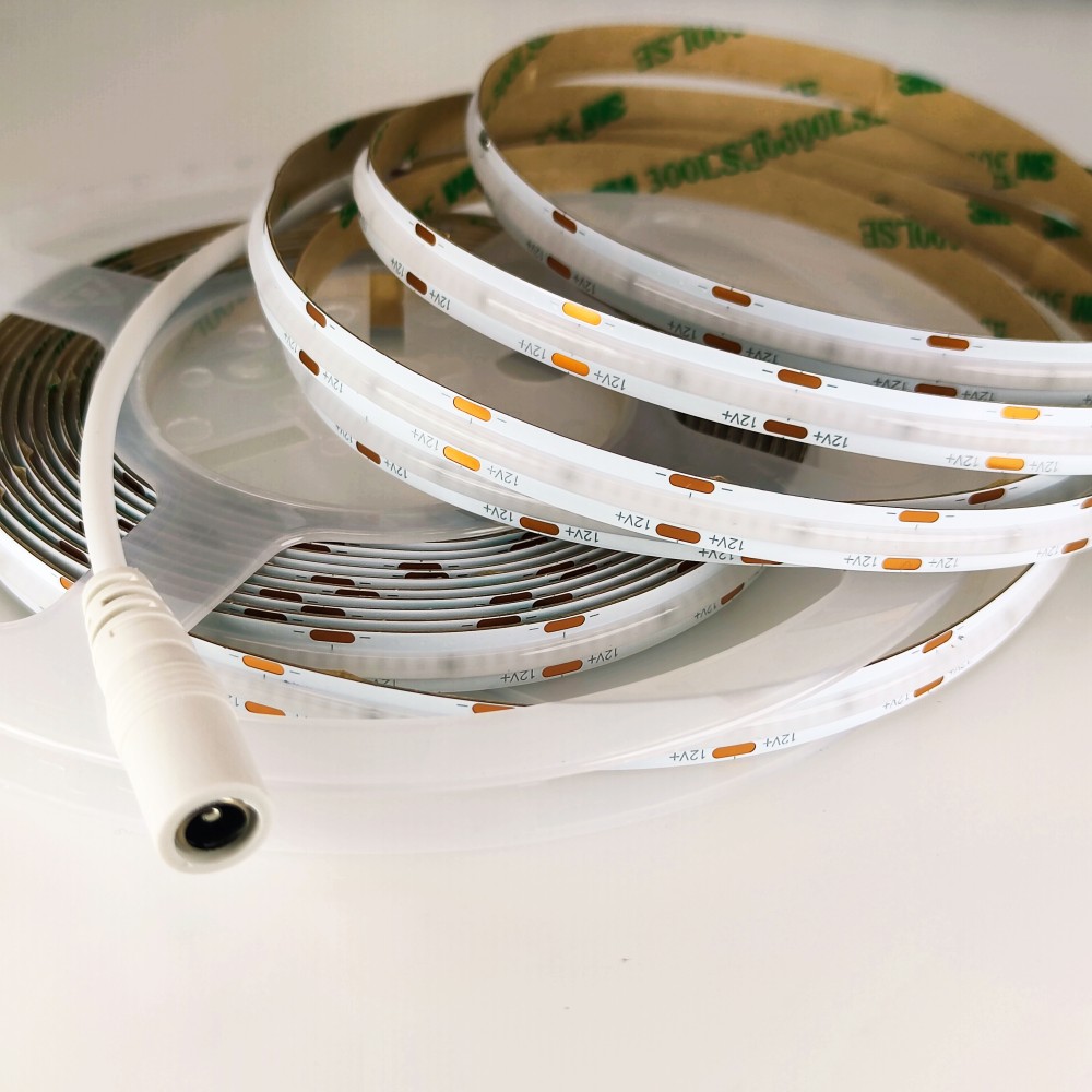 12V Solid Color COB LED Strip 480LED/5M IP20 Nonwaterproof